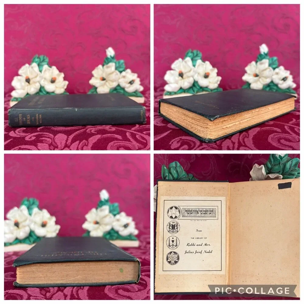 Ca 1919 The Triumph of Ideals, Woodrow Wilson, Smaller Scarce Vintage Book, WWI